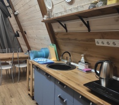 A-frame house в А-фрейм Рыжая Такса