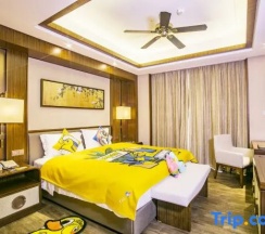 Семейный люкс с 3 комнатами с видом на море в Jinghai Hotel & Resort