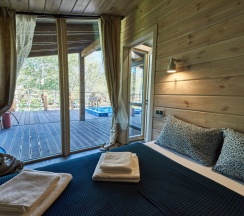 Шале с двумя спальнями в Kamchatka forest lodge
