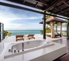 Двухместная Pool вилла Wellbeing seafront двуспальная кровать в Garrya Tongsai Bay Samui