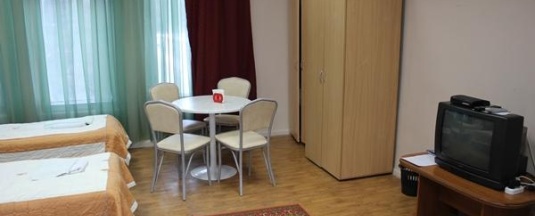 Номер эконом с 4 односпальными кроватями в Лесная