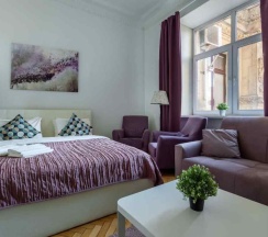 Стандарт с двумя спальнями и камином в Апартаменты IZBA