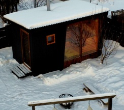 Коттедж улучшенный Aframe 2 в Chilla_villa_black