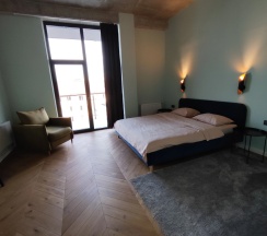 Апартаменты с 3 комнатами с балконом и с красивым видом из окна в Апарт-отель Residence Graphite