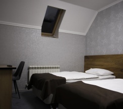 Номер стандарт с 2 односпальными кроватями (мансарда) в Альпина