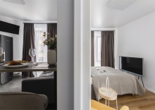 Silver 3х местные премиум апартаменты в "Савеловский-Сити" (14 этаж) в Smart Lofts Moscow