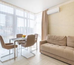 Светлая 1-комн. квартира, 32 кв.м. на 4 человека 10/21 этаж. в Солнечный пляж