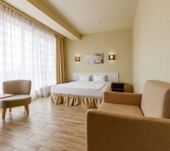 Джуниор сюит с ванной и душевой кабиной в Central inn