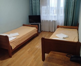 Номер стандарт с 3 односпальными кроватями в Аэропорт