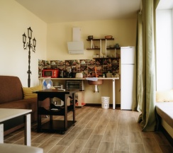 Двухместный коттедж с красивым видом из окна двуспальная кровать в Банный остров