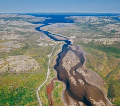 АРК-шале ПРЕМИУМ (Свадебный) 2 DBL 1line (sea view) в Titovka arctic river park
