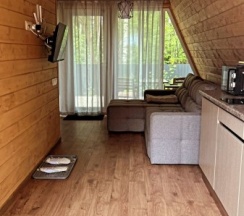 Дом A-frame c сауной в 4 сезона