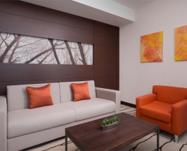 Люкс семейный с одной спальней с двуспальной кроватью (Queen size) и видом в DoubleTree by Hilton Moscow-Vnukovo Airport