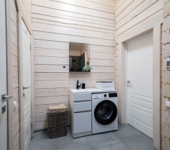 Дом из бруса с камином и баней из осины 4+2 в Snhaus