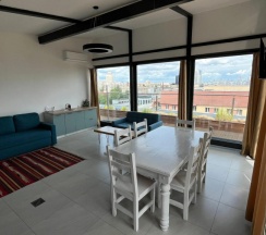 Апартаменты Deluxe с балконом и с красивым видом из окна в Апарт-отель Residence Graphite