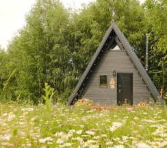 Дом A-frame с чаном в Urman Camp
