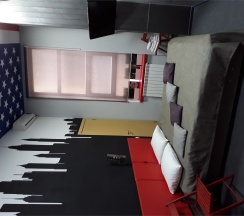 Двухместный номер «Стандарт» с 1 кроватью или 2 отдельными кроватями в Девять