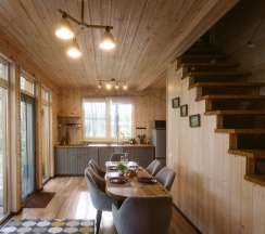 Дом с камином и костровой зоной (до 8 гостей) ГЕФЕСТ в Berloga Country Resort