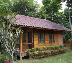 Двухместная вилла c 1 комнатой с видом на сад двуспальная кровать в Starwell Garden Home Resort