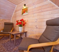 Коттедж двухуровневый с 1 спальней в Шале Вояж