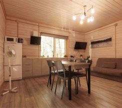 Семейные апартаменты с беседкой в Пасторское озеро