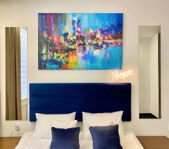 Двухместные апартаменты Comfort c 1 комнатой (двуспальная кровать) в Апартаменты ParadeAparts на Советской 4а
