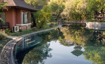Вилла Deluxe с красивым видом из окна в Sibsan Resort & Spa Maeteang