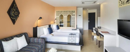 Двухместный номер Deluxe 2 отдельные кровати в Anyavee Tubkaek Beach Resort