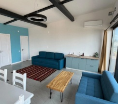 Апартаменты Deluxe с балконом и с красивым видом из окна в Апарт-отель Residence Graphite