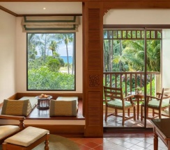 Двухместный номер Guest с балконом и with garden/partial sea view 2 отдельные кровати в JW Marriott Phuket Resort & Spa