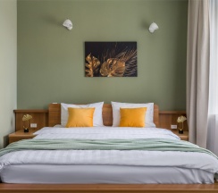 Апартаменты для троих гостей с 1 большой кроватью (3й или 4й этаж) в Rent Apartment SPb Forte