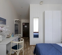 Двухместный номер Синий двуспальная кровать в Пушка