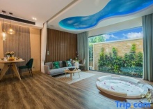 Двухместный люкс двуспальная кровать в Pool Suite Chiang Mai