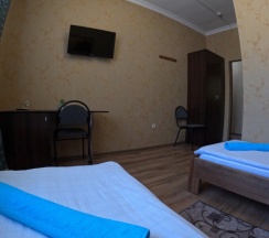Двухместный номер эконом-класса с 2 односпальными кроватями в Людмила