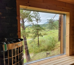 Дом с сауной и панорамным видом в Вдохни Алтай