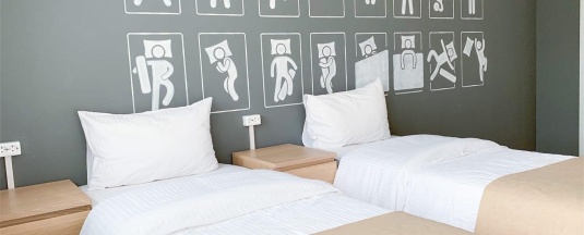 Номер эконом стандарт с 3 односпальными кроватями в Welcome Inn