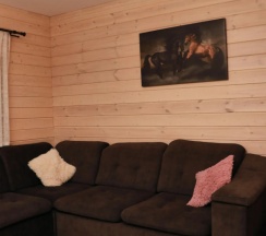 Шале c террасой с балконом в Moon House