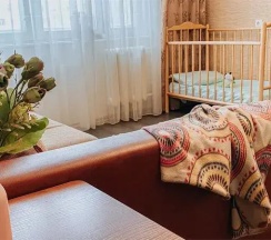 Двухместные апартаменты с 2 комнатами (двуспальная кровать) в Апартаменты рядом с парком Победы
