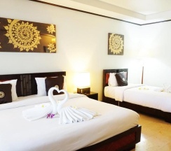 Двухместный номер Deluxe с видом на море двуспальная кровать в Lamai Inn 99 Bungalows