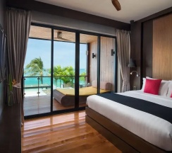 Номер Standard с 3 комнатами с балконом и рядом с пляжем в Pavilion Samui Pool Residence