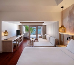 Двухместный люкс рядом с пляжем двуспальная кровать в Garrya Tongsai Bay Samui