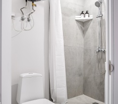 Апартаменты студия с 1 двуспальной кроватью в Apartments Private (Апартментс Прайвит) на шоссе Волоколамское