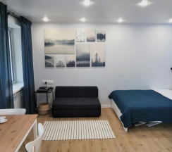 Двухместный люкс с балконом (двуспальная кровать) в Luxury Studio Na Pushkina Flat