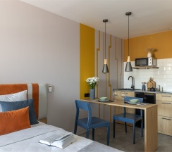 Студия с 2  раздельными кроватями в Apartments&Hotel Trend