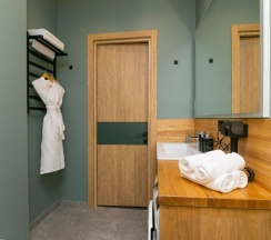 Апартамент 10 Двухместный Полулюкс  с потрясающим видом на Москва Сити (с душем) в Ap-in aparts