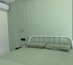 Оливковый  в Кровать