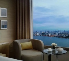 Двухместный Panorama номер Avani с видом на реку (двуспальная кровать) в Avani+ Riverside Bangkok Hotel