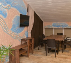 Двухместный люкс Семейный с видом на город двуспальная кровать в Руднев