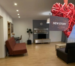 Апартаменты с балконом в NewStory (НьюСтори) в 1-м микрорайоне
