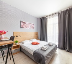 Стандартная студия с кроватью King size в Pulkovo Apart